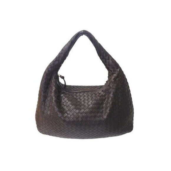 Bottega Veneta Handbags - Bottega Veneta Intrecciato Hobo Hobo Shoulder Bag Brown Leather